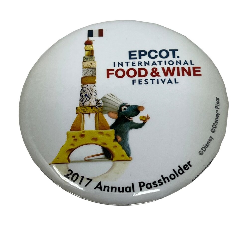 WDW 2017 Epcot Pin International Food Wine Festival Disney Ratatouille w Eiffel